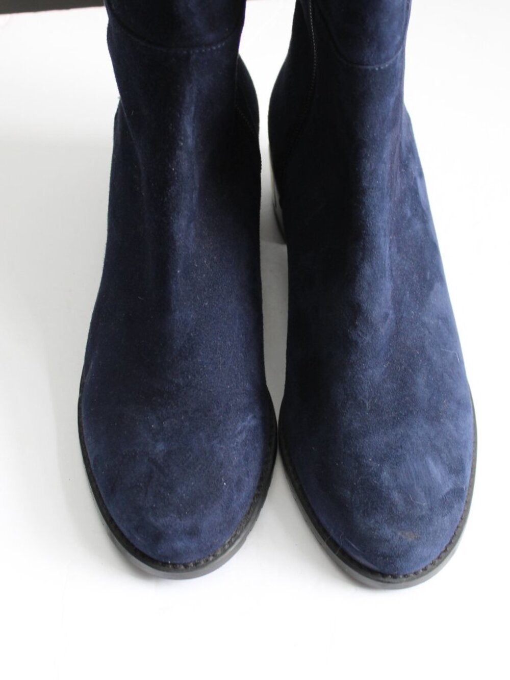 Stuart Weitzman Women's Allserve Nice Blue Suede Over The Knee Boots Size 7 - Picture 6 of 11
